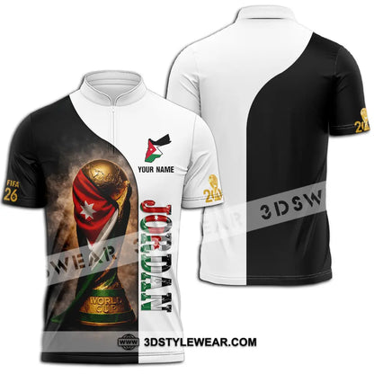 Unisex Shirt - Custom Jordan 3D Shirt Zipper Polo Shirt / S T-shirt