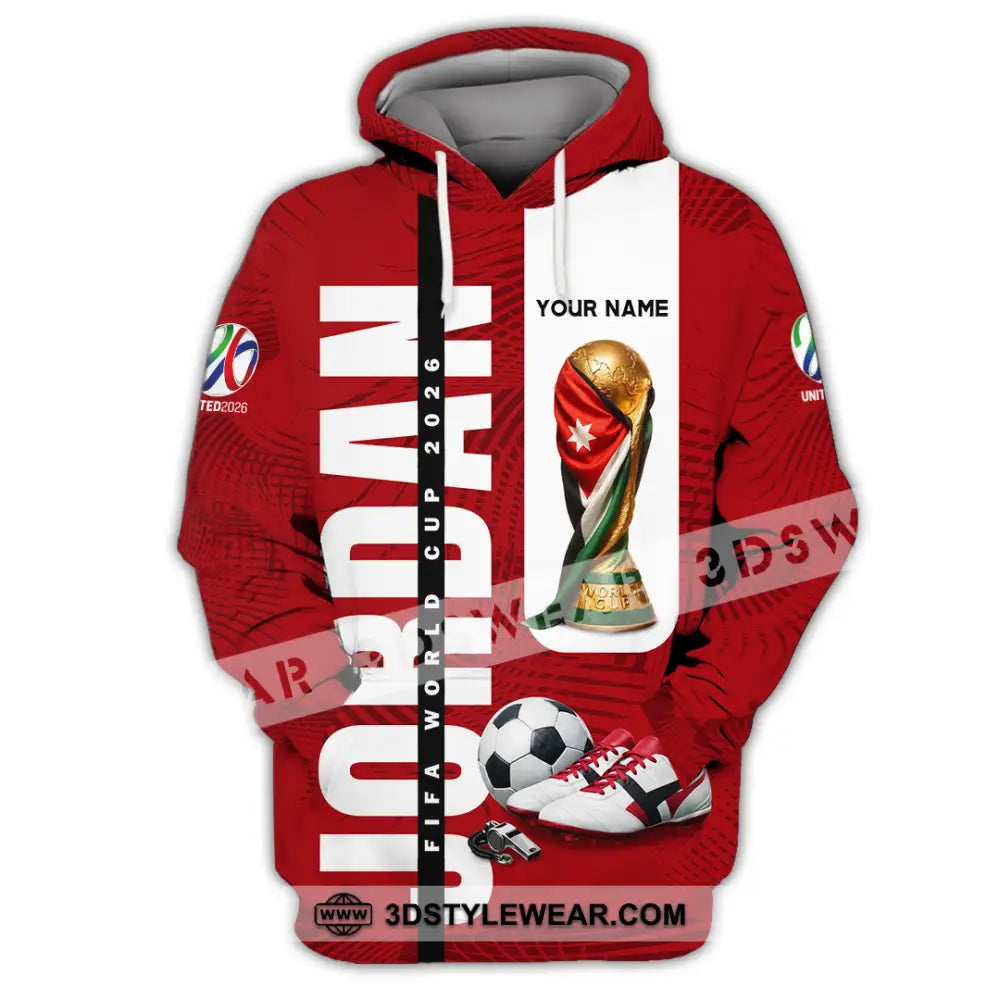 Unisex Shirt - Custom Jordan World Cup 2026 3D Shirt Hoodie / S T-shirt