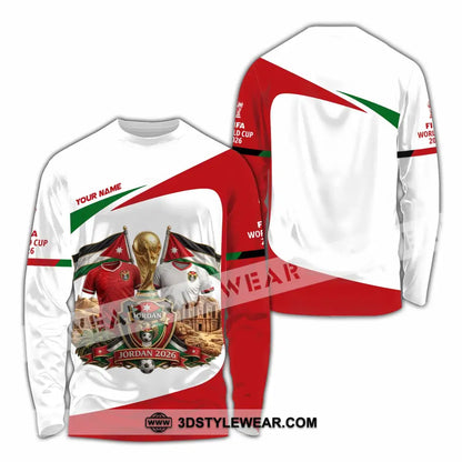 Unisex Shirt - Custom Jordan World Cup 2026 3D Shirt - Long Sleeve Shirt / S - T-shirt