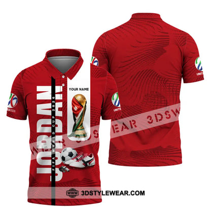 Unisex Shirt - Custom Jordan World Cup 2026 3D Shirt Polo Shirt / S T-shirt