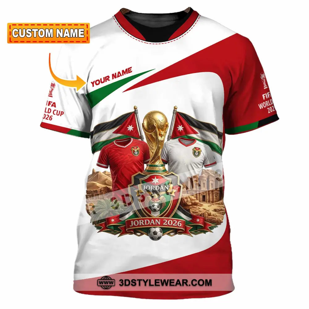 Unisex Shirt - Custom Jordan World Cup 2026 3D Shirt - T-shirt