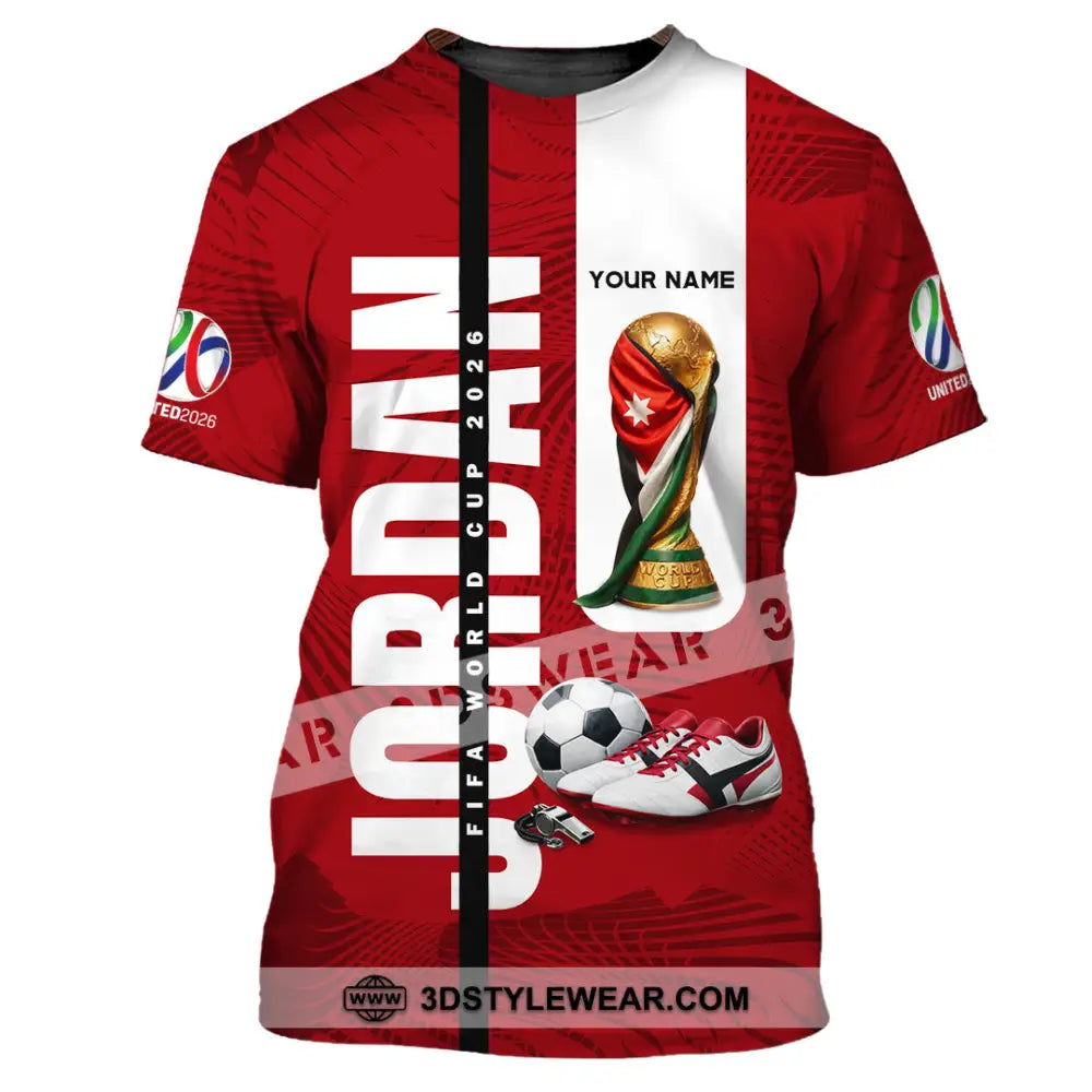Unisex Shirt - Custom Jordan World Cup 2026 3D Shirt T-Shirt / S T-shirt
