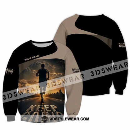 Unisex Shirt - Custom Keep Going Running Shirt - Long Sleeve / S - T-shirt