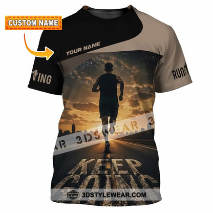 Unisex Shirt - Custom Keep Going Running Shirt - T-shirt