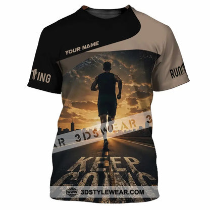 Unisex Shirt - Custom Keep Going Running Shirt - T-Shirt / S - T-shirt
