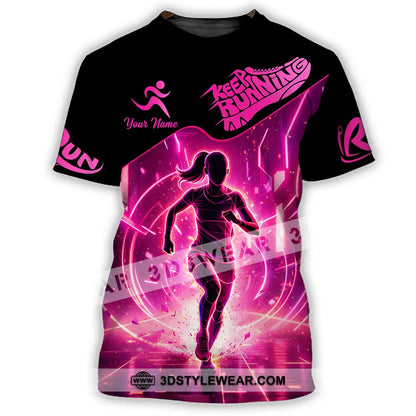Unisex Shirt - Custom Keep Running 3D Shirt - T-Shirt / S - T-shirt