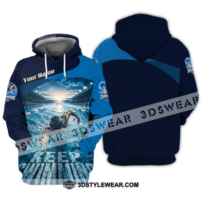 Unisex Shirt - Custom Keep Swimming Shirt - Hoodie / S - T-shirt
