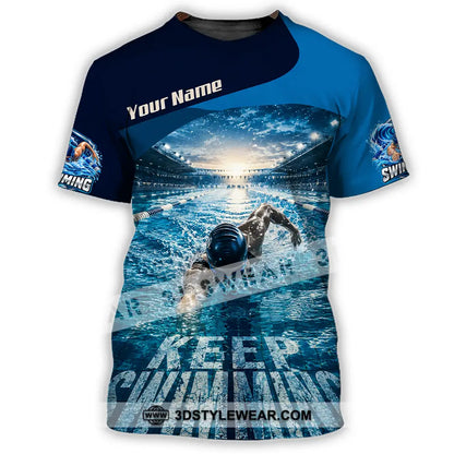 Unisex Shirt - Custom Keep Swimming Shirt - T-Shirt / S - T-shirt