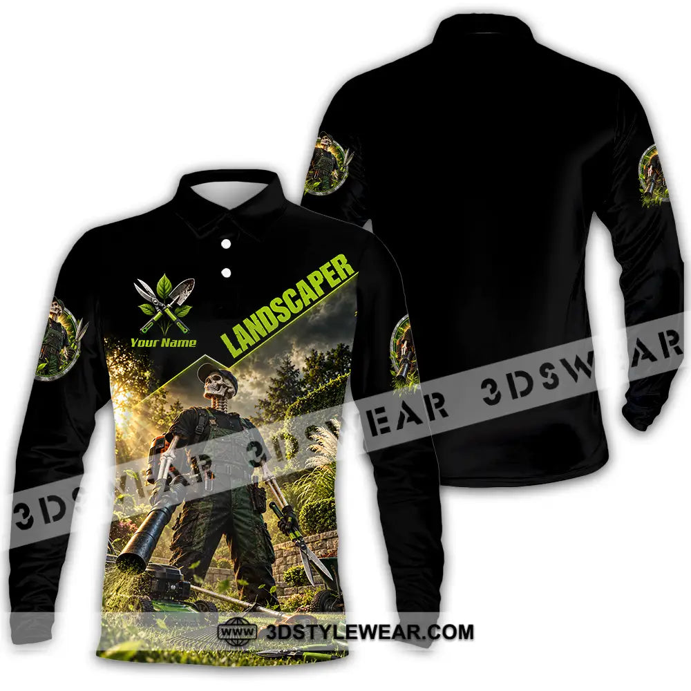 Unisex Shirt - Custom Landscape Shirt - Long Sleeve Polo / S - T-shirt