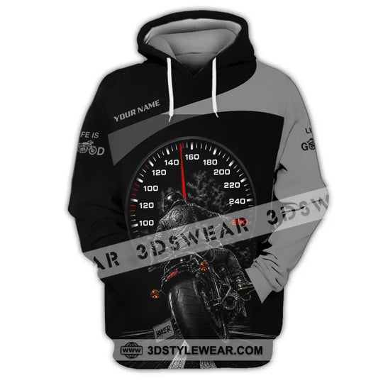 Unisex Shirt - Custom Life Is Good Biker Shirt style option 3