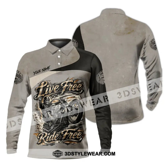 Unisex Shirt - Custom Live Free Ride Free Shirt style option 4