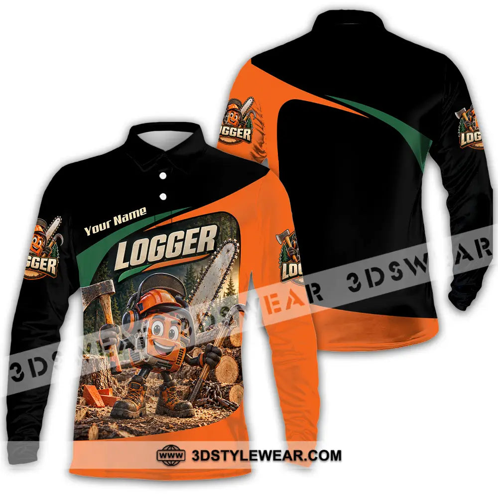 Unisex Shirt - Custom Logger Shirt - Long Sleeve Polo / S - T-shirt