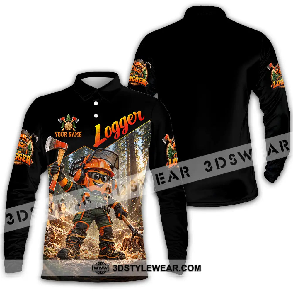 Unisex Shirt - Custom Logger Shirt - Long Sleeve Polo / S - T-shirt