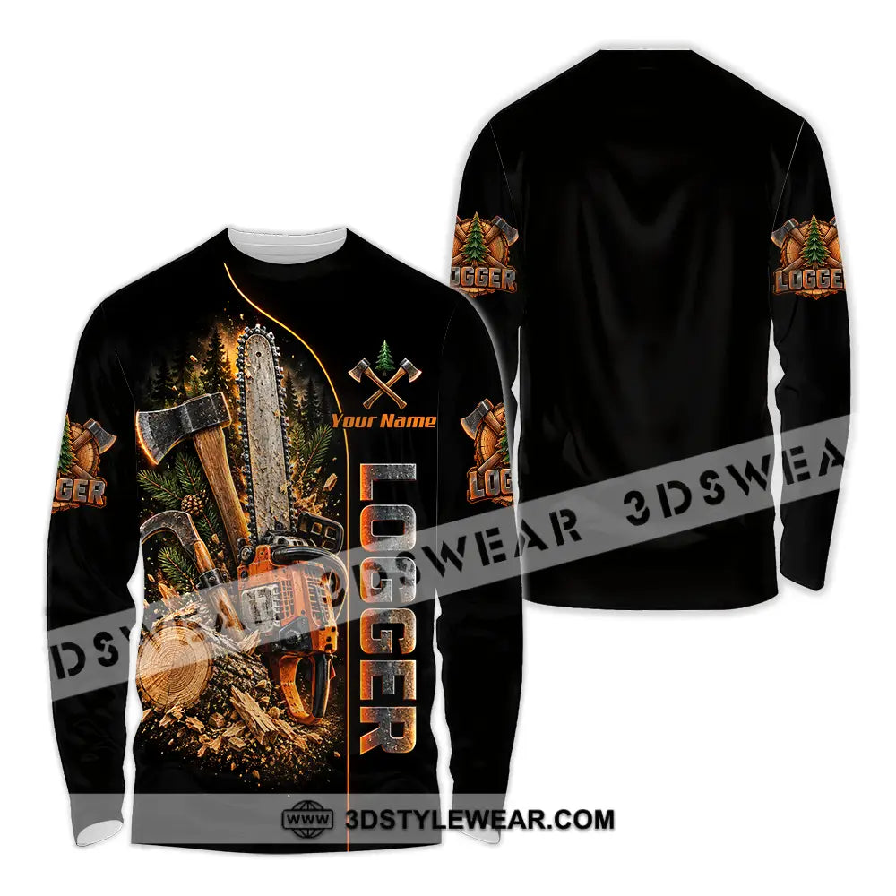 Unisex Shirt - Custom Logger Shirt - Long Sleeve Shirt / S - T-shirt