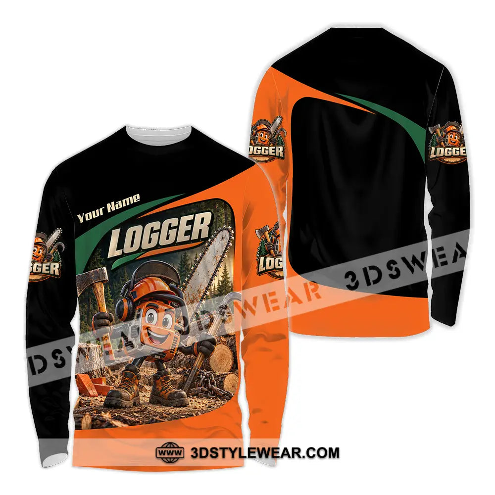 Unisex Shirt - Custom Logger Shirt - Long Sleeve Shirt / S - T-shirt