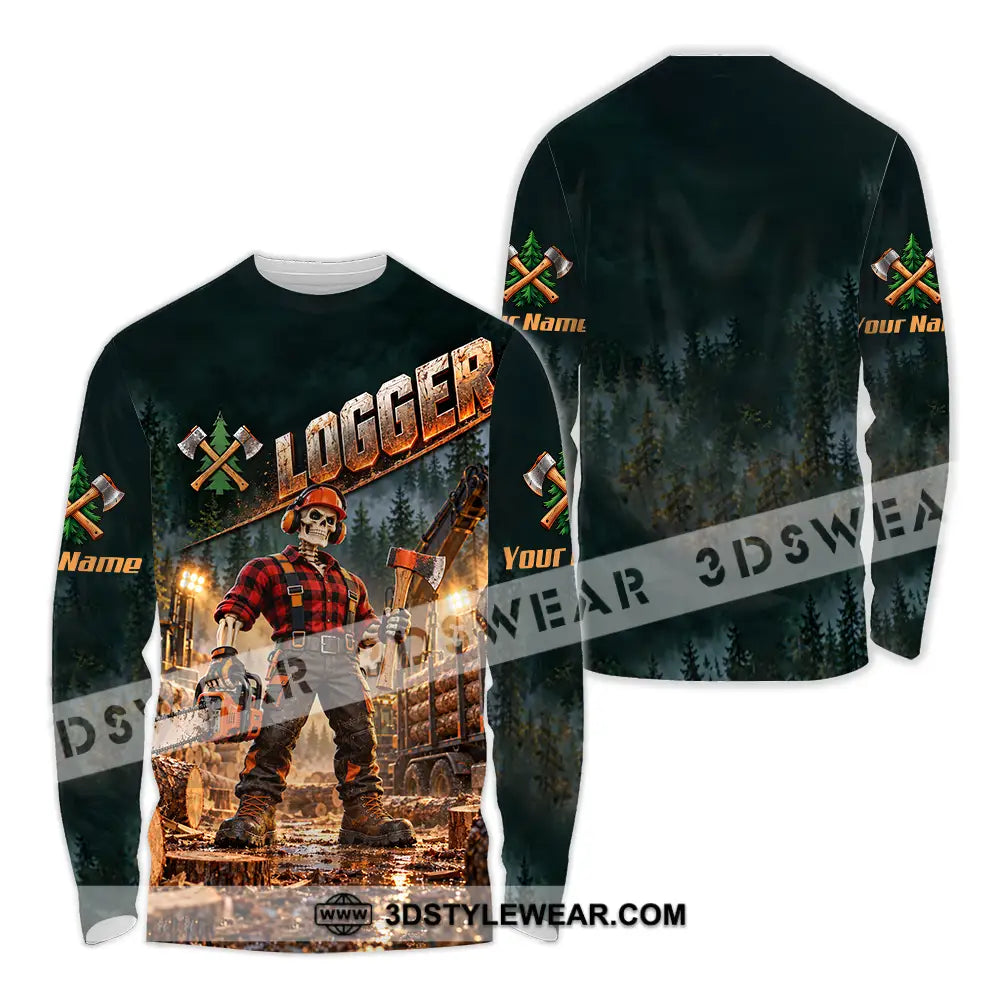 Unisex Shirt - Custom Logger Shirt - Long Sleeve Shirt / S - T-shirt