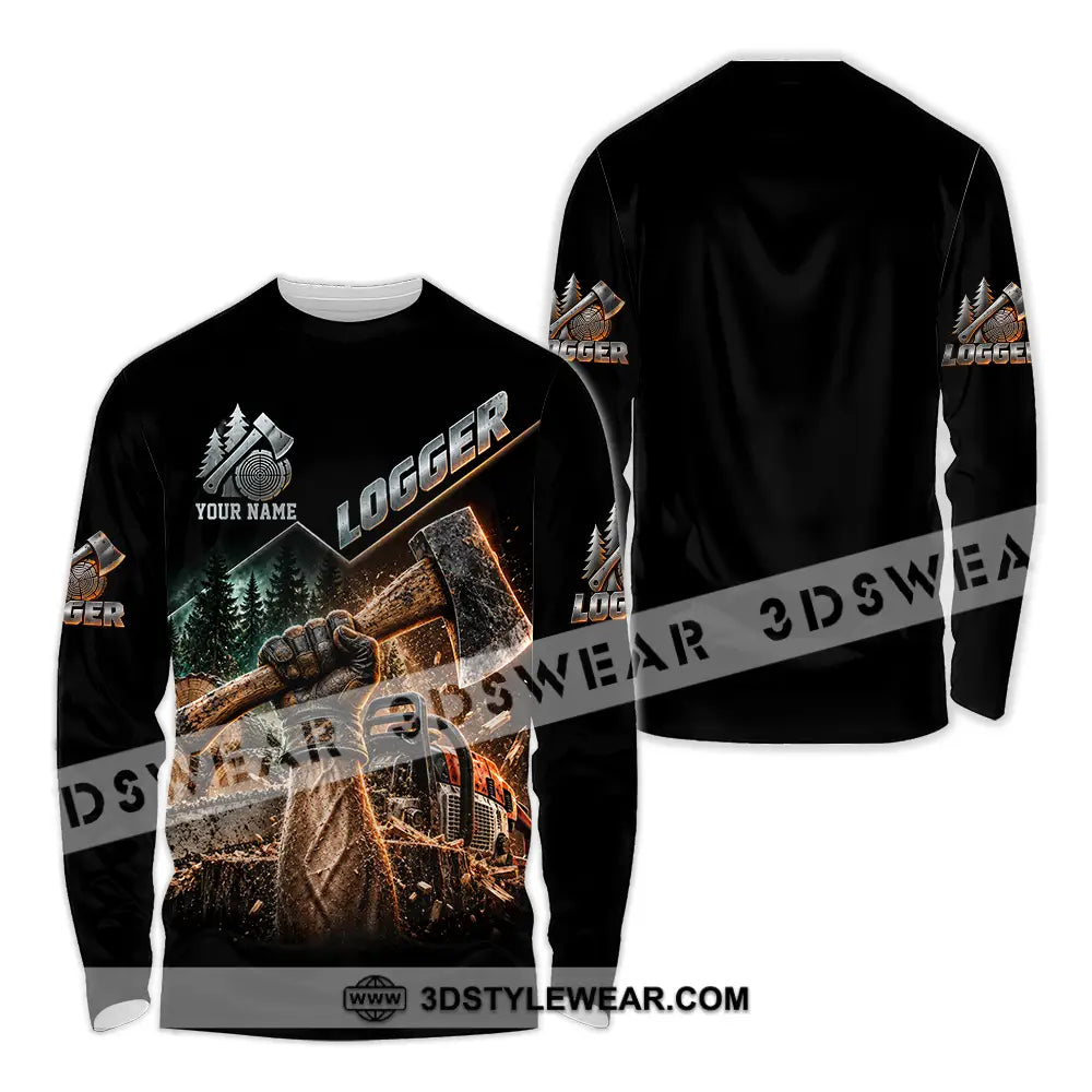 Unisex Shirt - Custom Logger Shirt - Long Sleeve Shirt / S - T-shirt