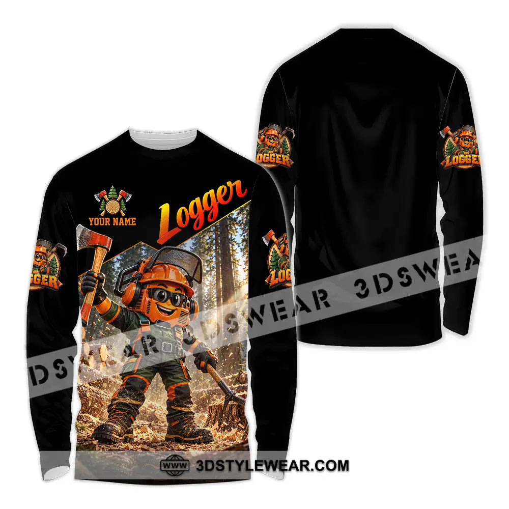 Unisex Shirt - Custom Logger Shirt - Long Sleeve Shirt / S - T-shirt