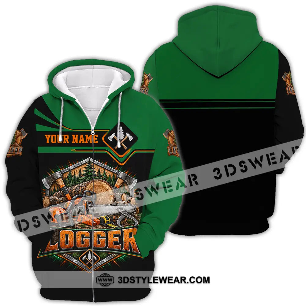 Unisex Shirt - Custom Logger Shirt - Zipper Hoodie / S - T-shirt