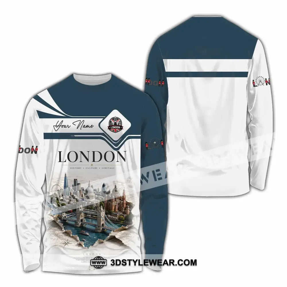 Unisex Shirt - Custom London Shirt - Long Sleeve Shirt / S - T-shirt