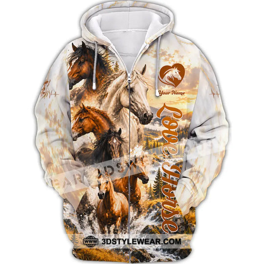 Unisex Shirt - Custom Love Horse Shirt style option 4