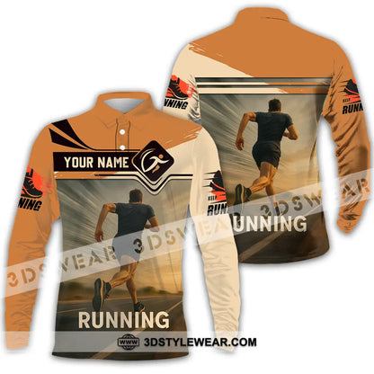 Unisex Shirt - Custom Love Running Shirt - Long Sleeve Polo / S - T-shirt