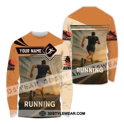 Unisex Shirt - Custom Love Running Shirt - Long Sleeve Shirt / S - T-shirt