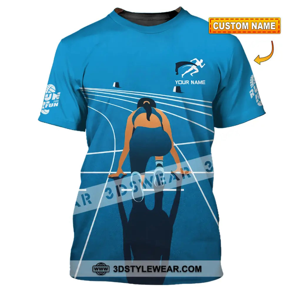 Unisex Shirt - Custom Love Running Sport Shirt - T-shirt