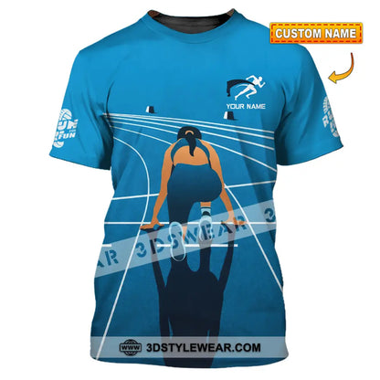 Unisex Shirt - Custom Love Running Sport Shirt - T-shirt