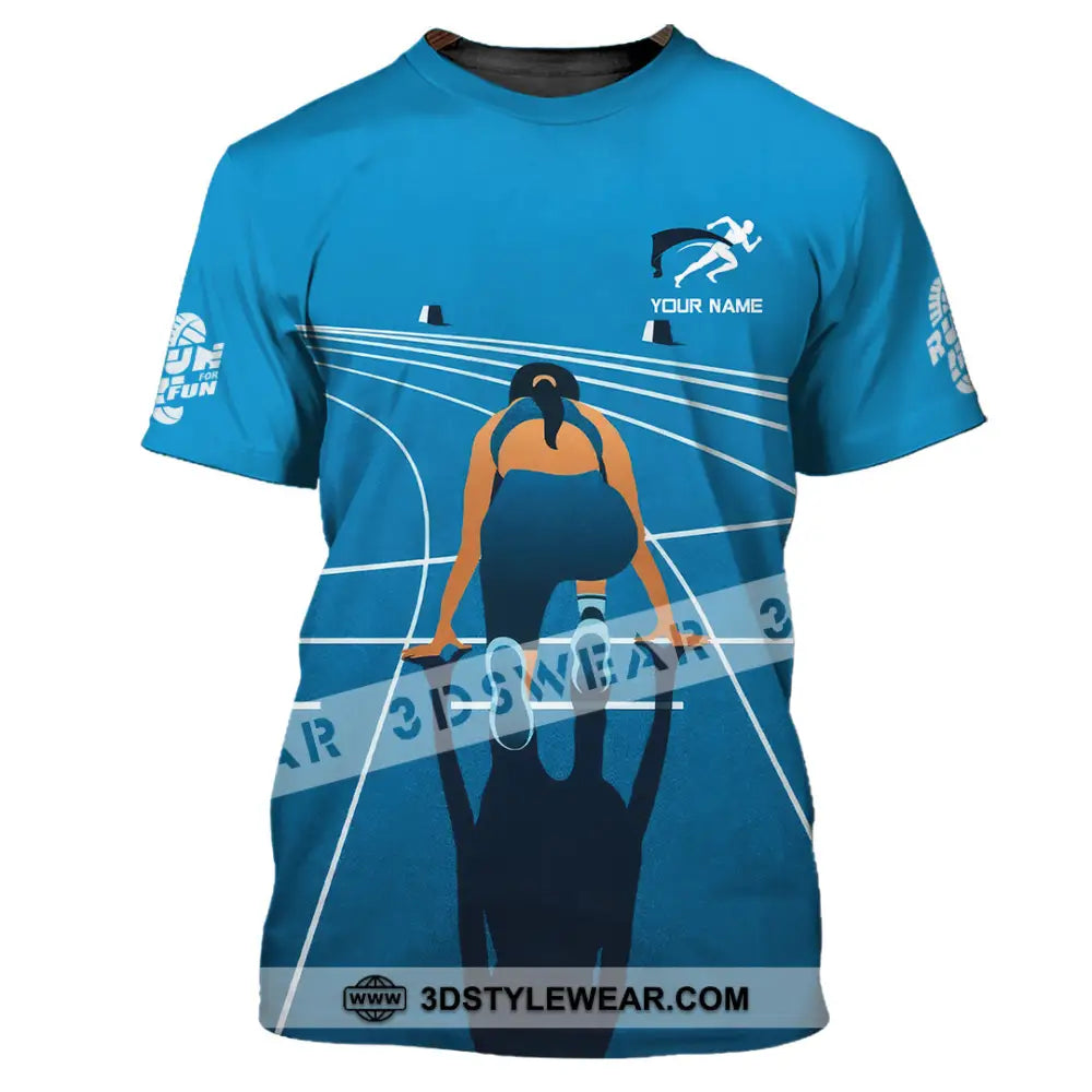 Unisex Shirt - Custom Love Running Sport Shirt - T-Shirt / S - T-shirt