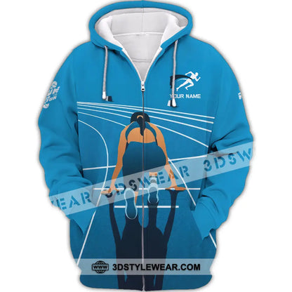 Unisex Shirt - Custom Love Running Sport Shirt - Zipper Hoodie / S - T-shirt