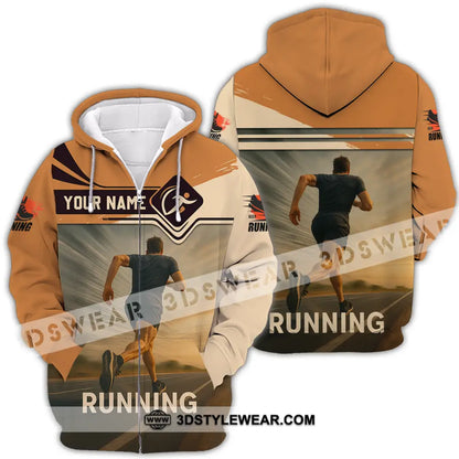 Unisex Shirt - Custom Love Running Shirt - Zipper Hoodie / S - T-shirt