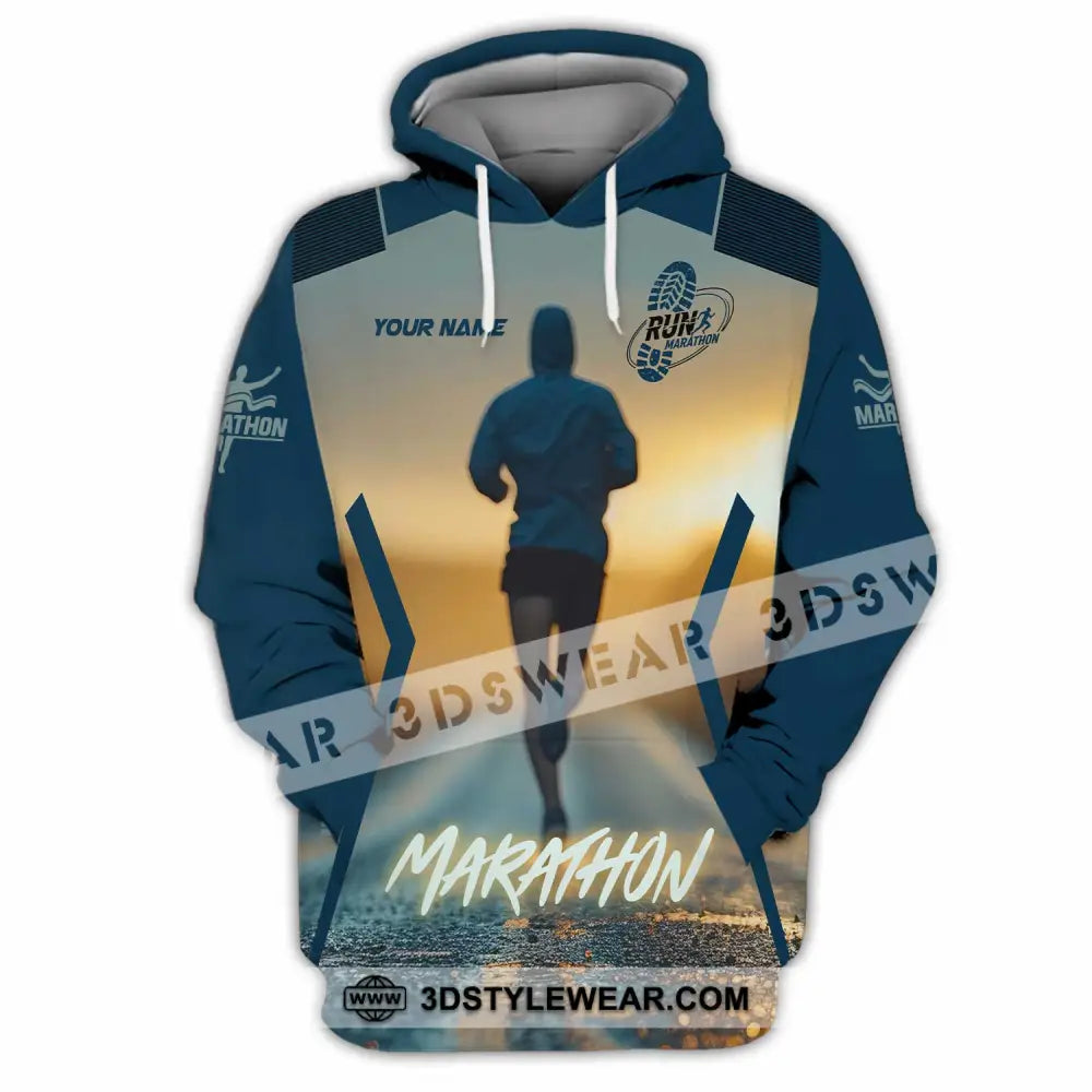 Unisex Shirt - Custom Marathon 3D Shirt - Hoodie / S - T-shirt