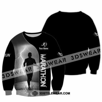 Unisex Shirt - Custom Marathon 3D Shirt - Long Sleeve / S - T-shirt