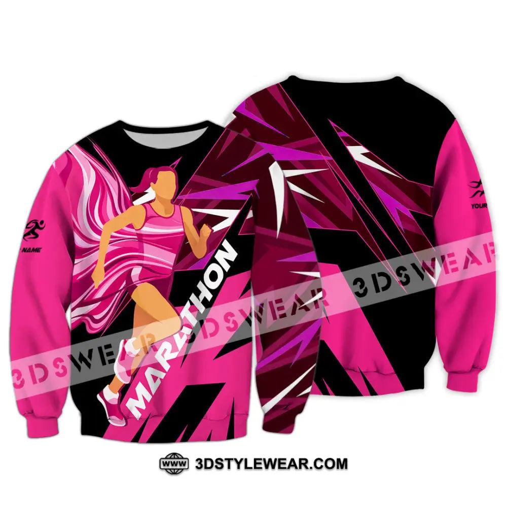 Unisex Shirt - Custom Marathon 3D Shirt - Long Sleeve / S - T-shirt