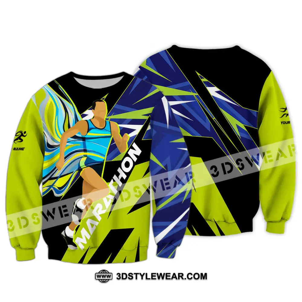 Unisex Shirt - Custom Marathon 3D Shirt - Long Sleeve / S - T-shirt
