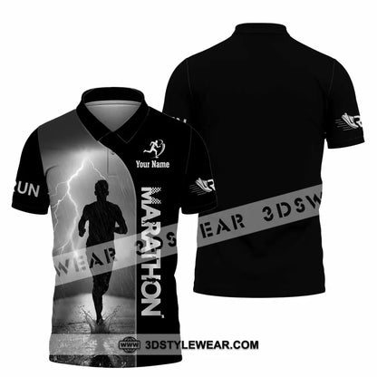Unisex Shirt - Custom Marathon 3D Shirt - Polo Shirt / S - T-shirt