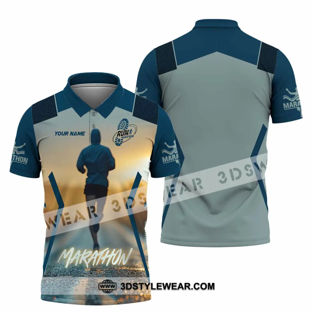 Unisex Shirt - Custom Marathon 3D Shirt - Polo Shirt / S - T-shirt