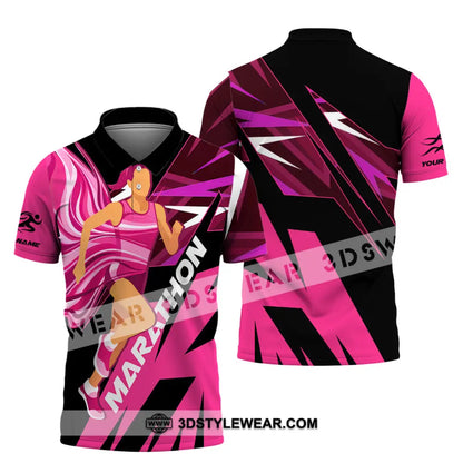 Unisex Shirt - Custom Marathon 3D Shirt - Polo Shirt / S - T-shirt