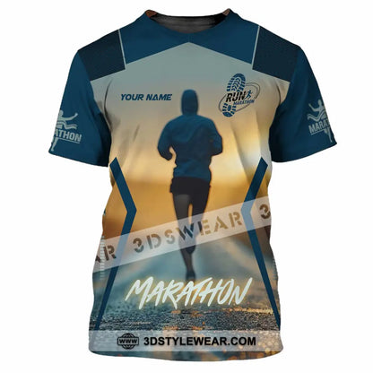 Unisex Shirt - Custom Marathon 3D Shirt - T-Shirt / S - T-shirt