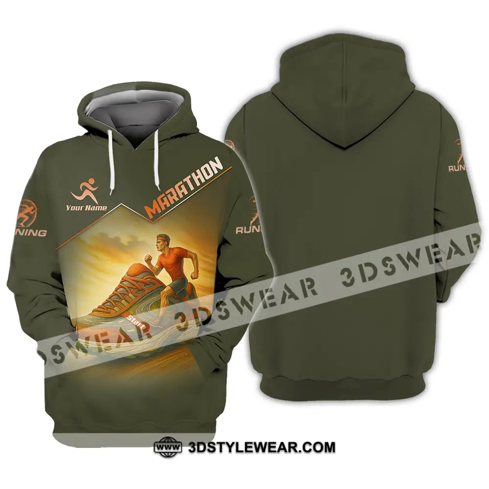 Unisex Shirt - Custom Marathon Running Lover Sport Shirt - Hoodie / S - T-shirt