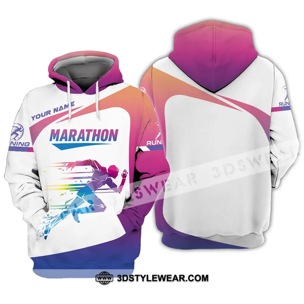 Unisex Shirt - Custom Marathon Running Lover Sport Shirt - Hoodie / S - T-shirt