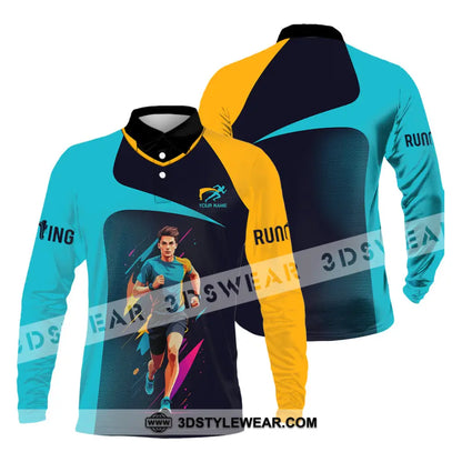 Unisex Shirt - Custom Marathon Running Lover Sport Shirt - Long Sleeve Polo / S - T-shirt