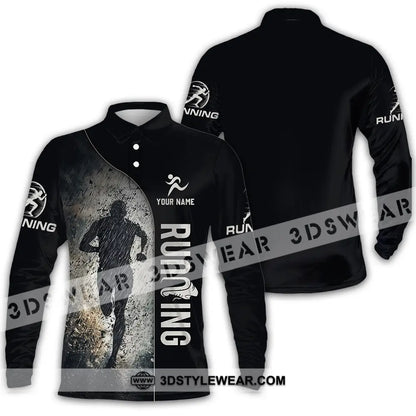 Unisex Shirt - Custom Marathon Running Lover Sport Shirt - Long Sleeve Polo / S - T-shirt