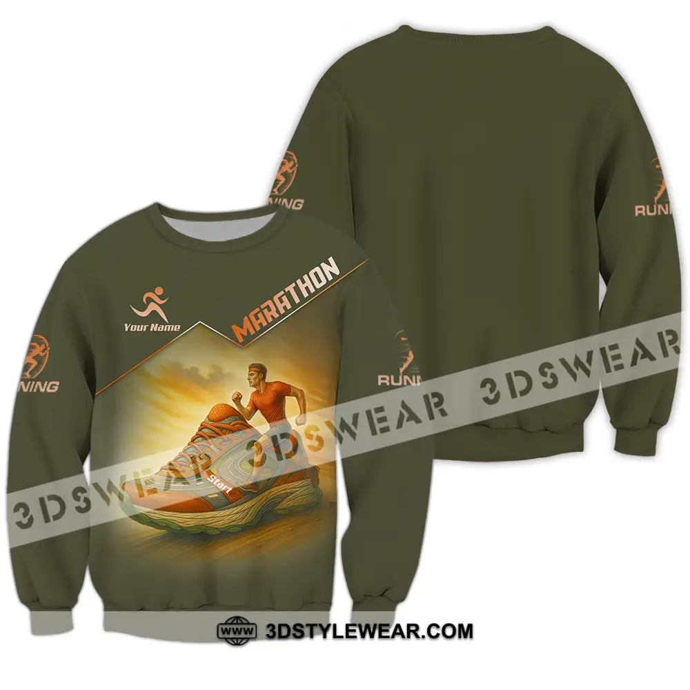 Unisex Shirt - Custom Marathon Running Lover Sport Shirt - Long Sleeve / S - T-shirt