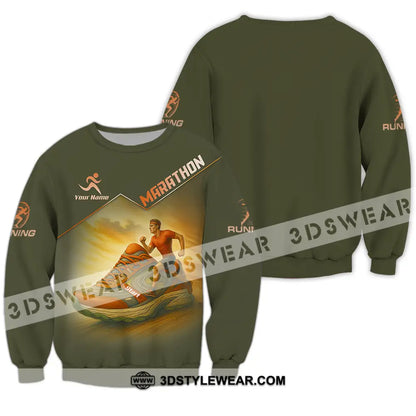 Unisex Shirt - Custom Marathon Running Lover Sport Shirt - Long Sleeve / S - T-shirt