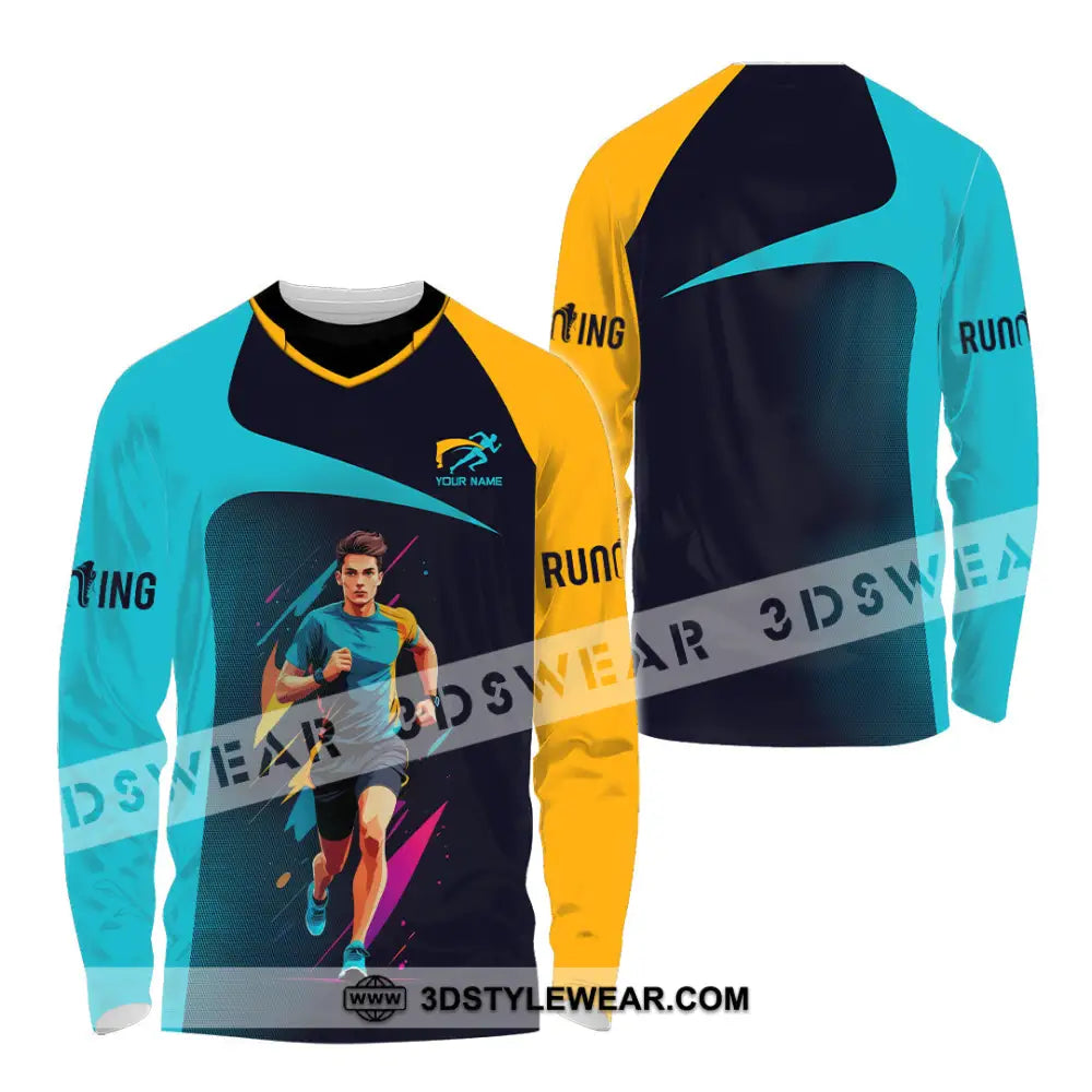 Unisex Shirt - Custom Marathon Running Lover Sport Shirt - Long Sleeve Shirt / S - T-shirt