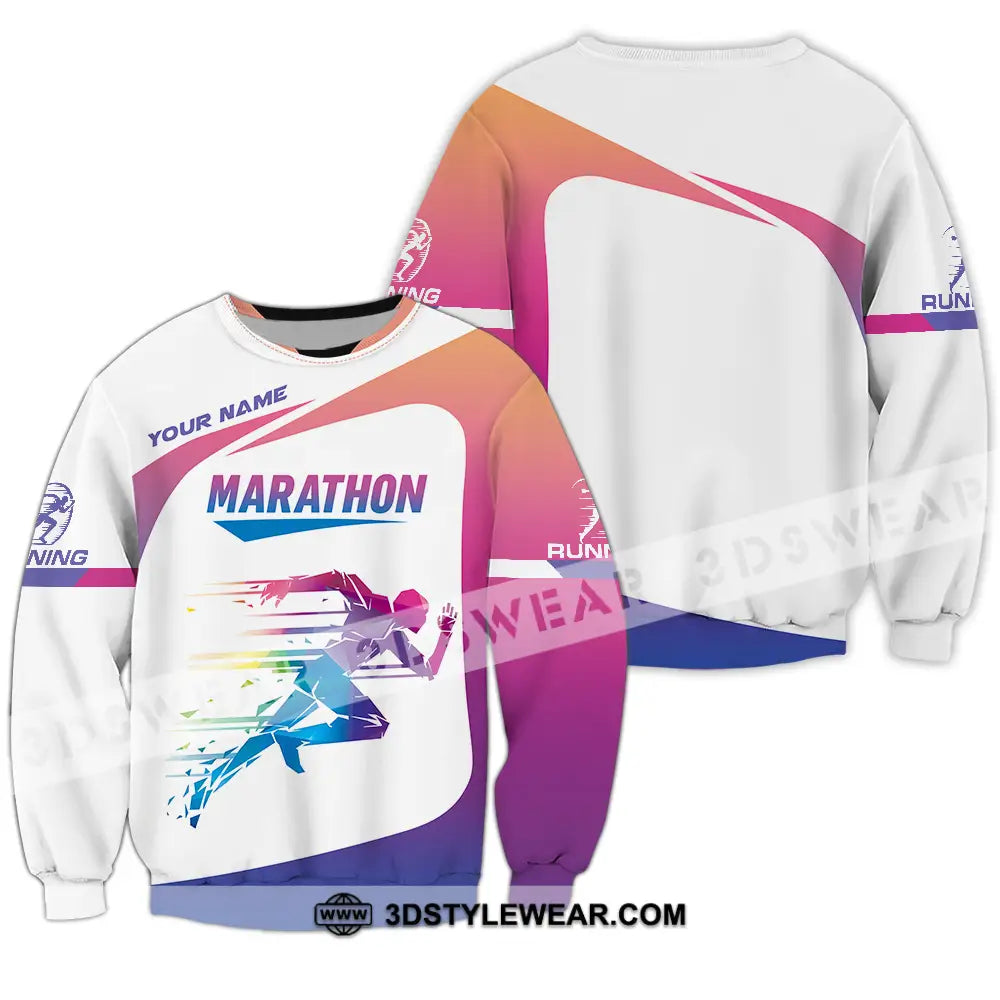 Unisex Shirt - Custom Marathon Running Lover Sport Shirt - Long Sleeve / S - T-shirt