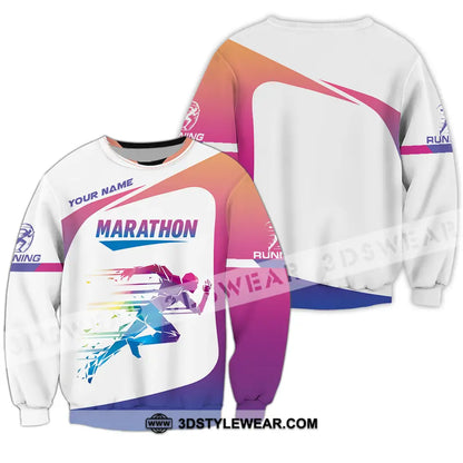 Unisex Shirt - Custom Marathon Running Lover Sport Shirt - Long Sleeve / S - T-shirt