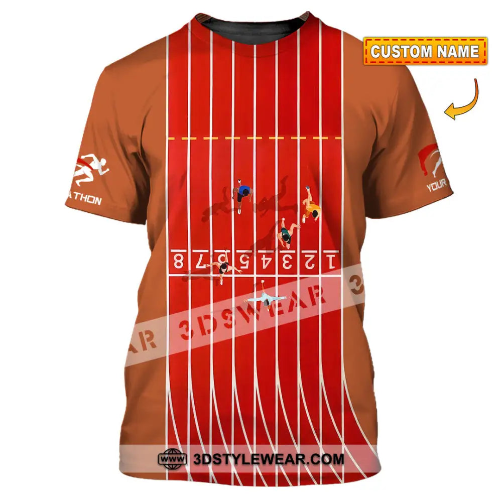 Unisex Shirt - Custom Marathon Running Lover Sport Shirt - T-shirt